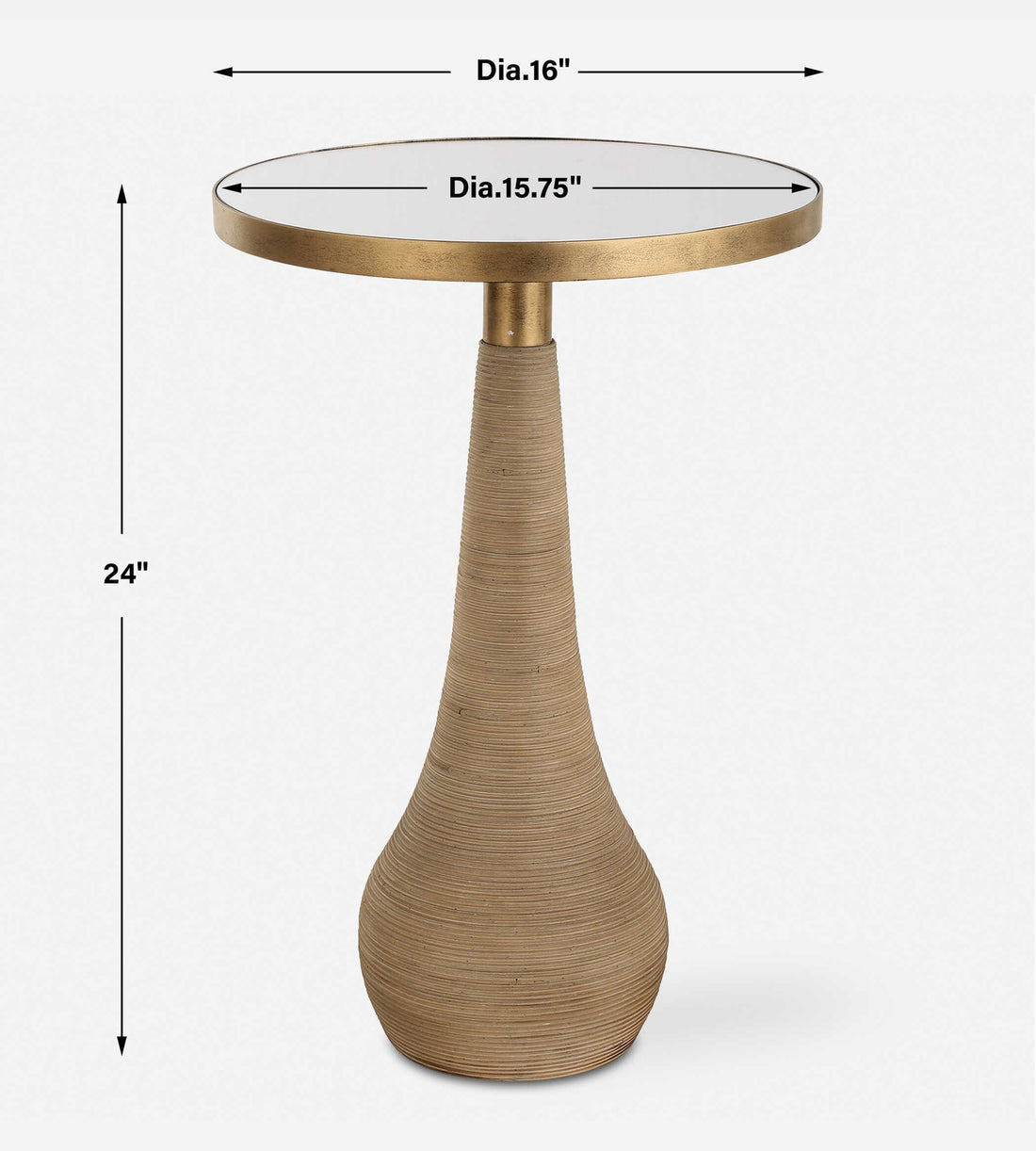 UTTERMOST TERRA ACCENT TABLE - Side