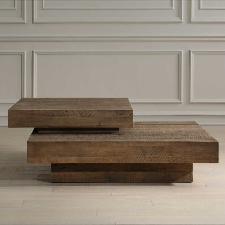 UTTERMOST RUSTIC PLANES MODERN COFFEE TABLE - Coffee
