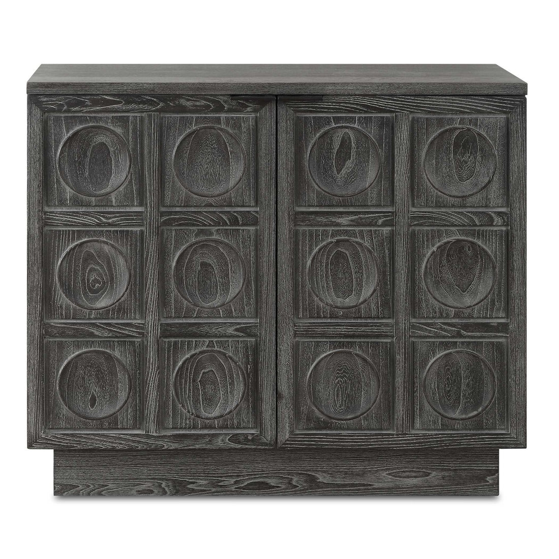 UTTERMOST Shelby 2 Door Ebony Stained Cabinet - Cabinets & Bar