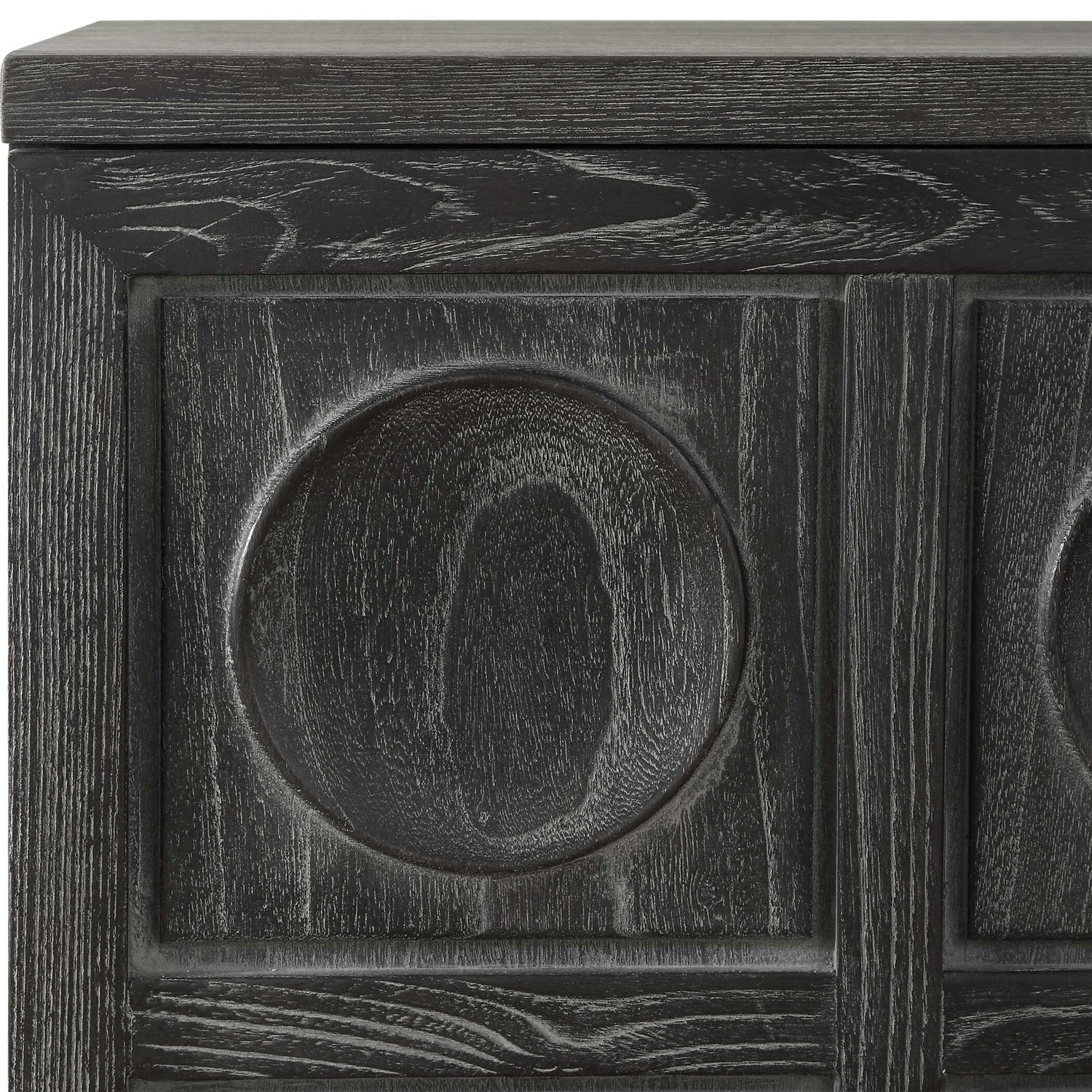UTTERMOST SHELBY 2 DOOR EBONY STAINED CABINET - Cabinets & Bar