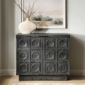 UTTERMOST SHELBY 2 DOOR EBONY STAINED CABINET - Cabinets & Bar