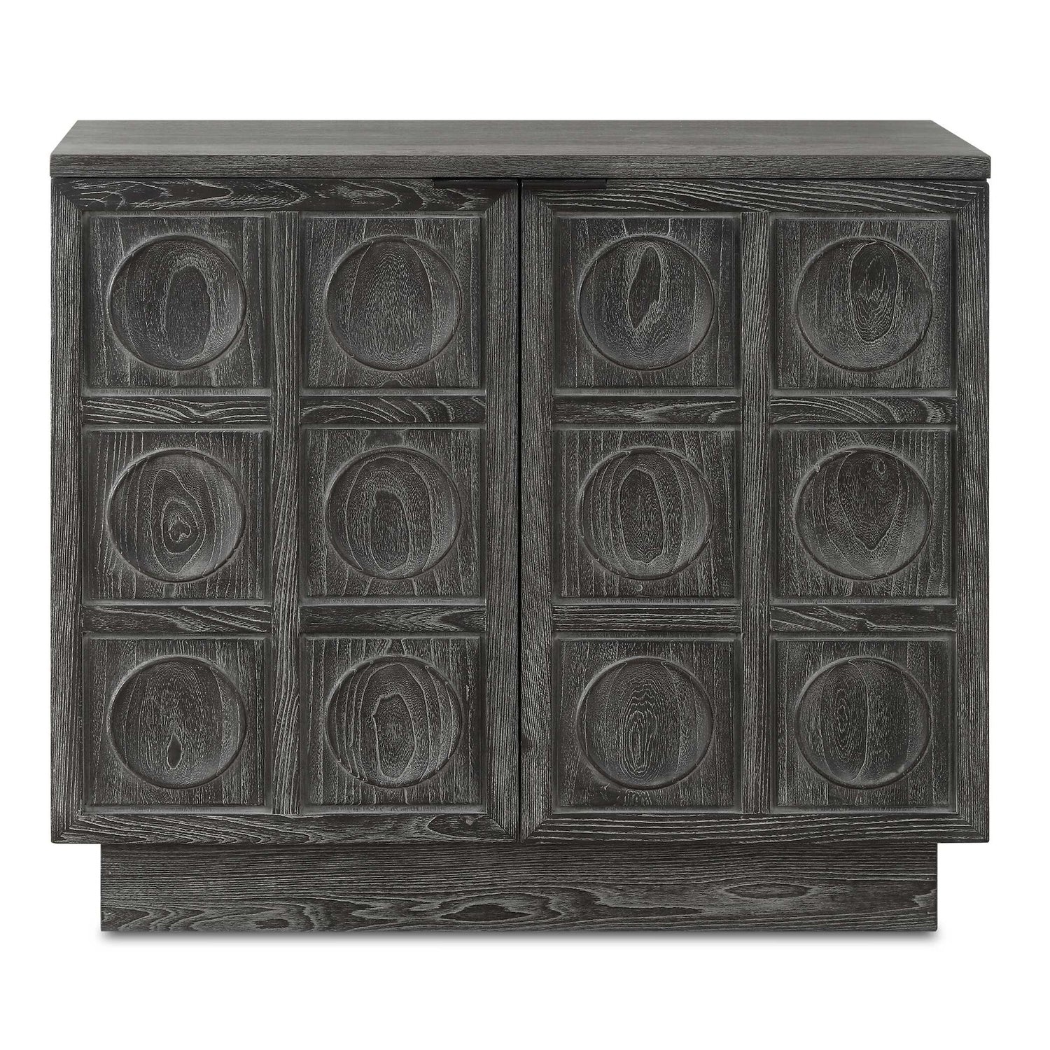 UTTERMOST SHELBY 2 DOOR EBONY STAINED CABINET - Cabinets & Bar
