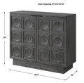 UTTERMOST Shelby 2 Door Ebony Stained Cabinet - Cabinets & Bar