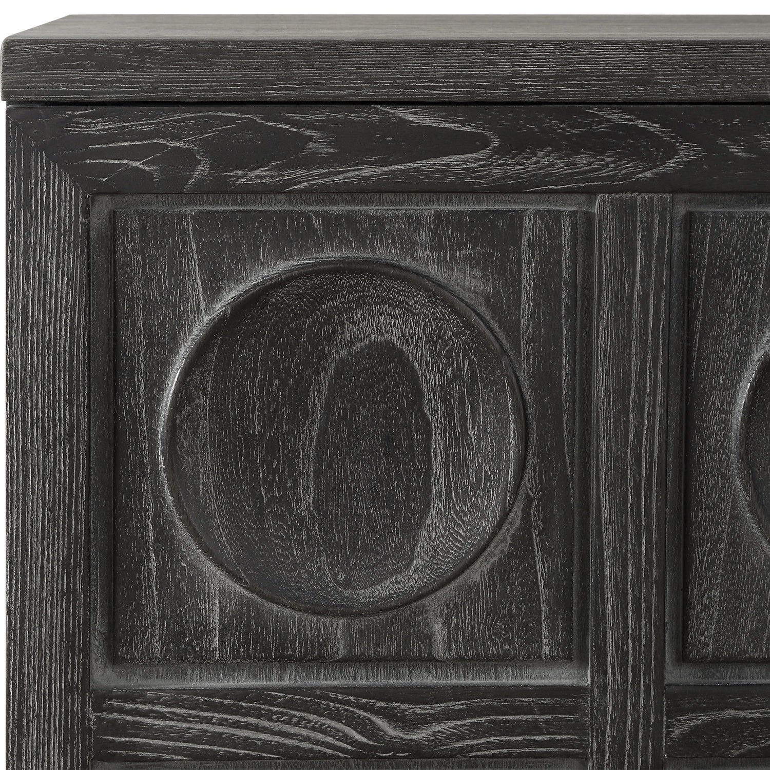 UTTERMOST SHELBY 2 DOOR EBONY STAINED CABINET - Cabinets & Bar
