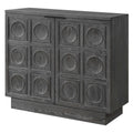 UTTERMOST SHELBY 2 DOOR EBONY STAINED CABINET - Cabinets & Bar