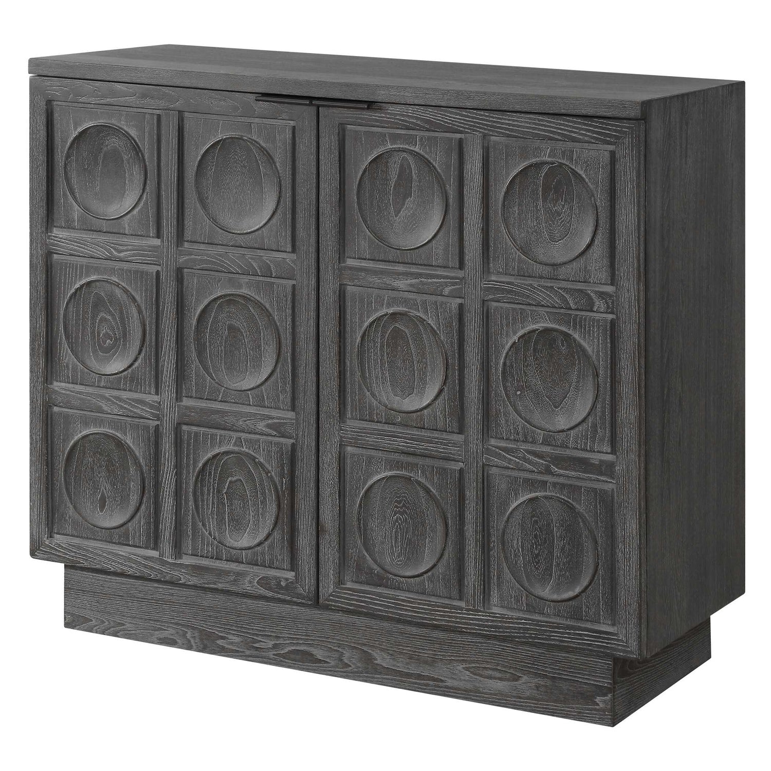 UTTERMOST SHELBY 2 DOOR EBONY STAINED CABINET - Cabinets & Bar