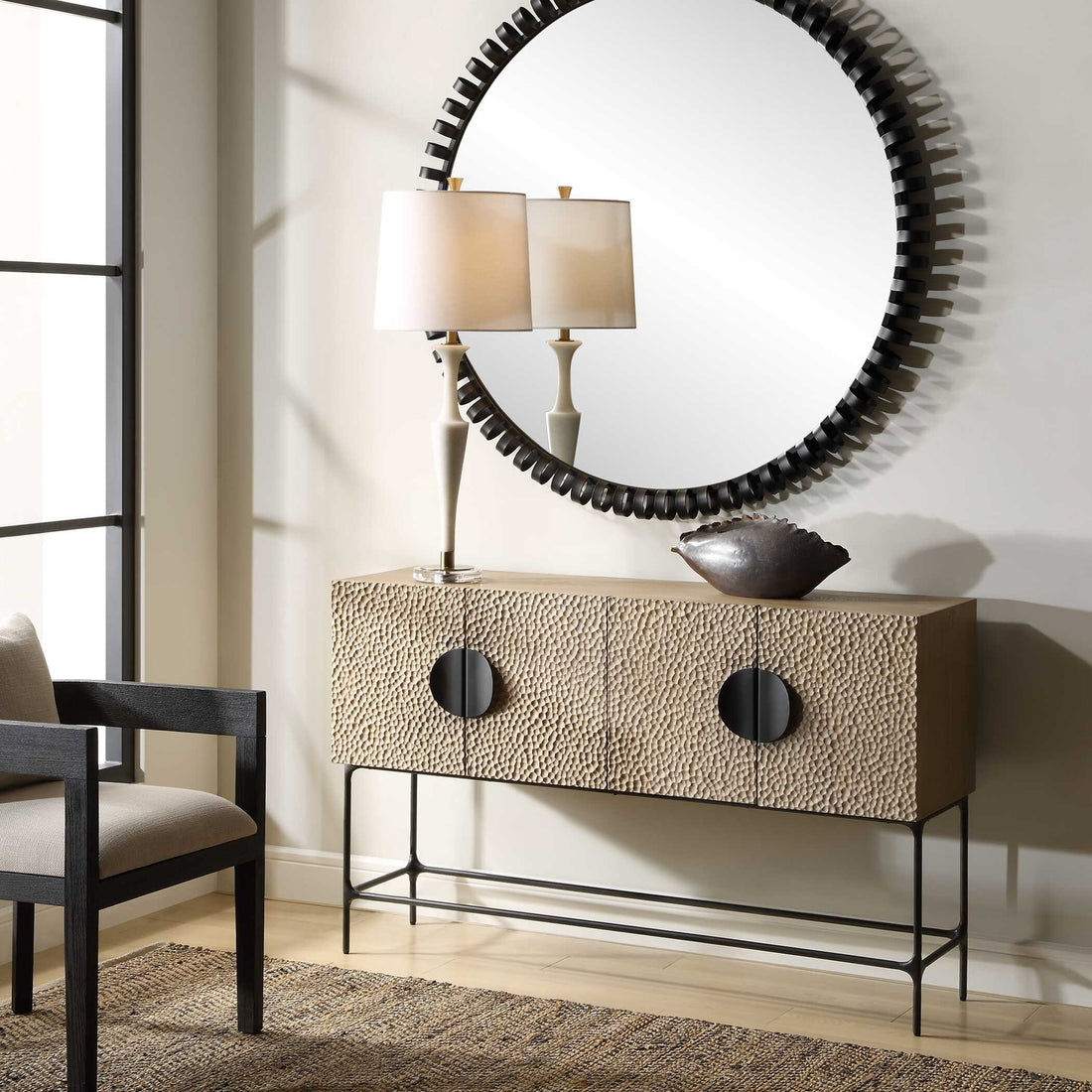 UTTERMOST Lunar 4 Door Cabinet - Cabinets & Bar