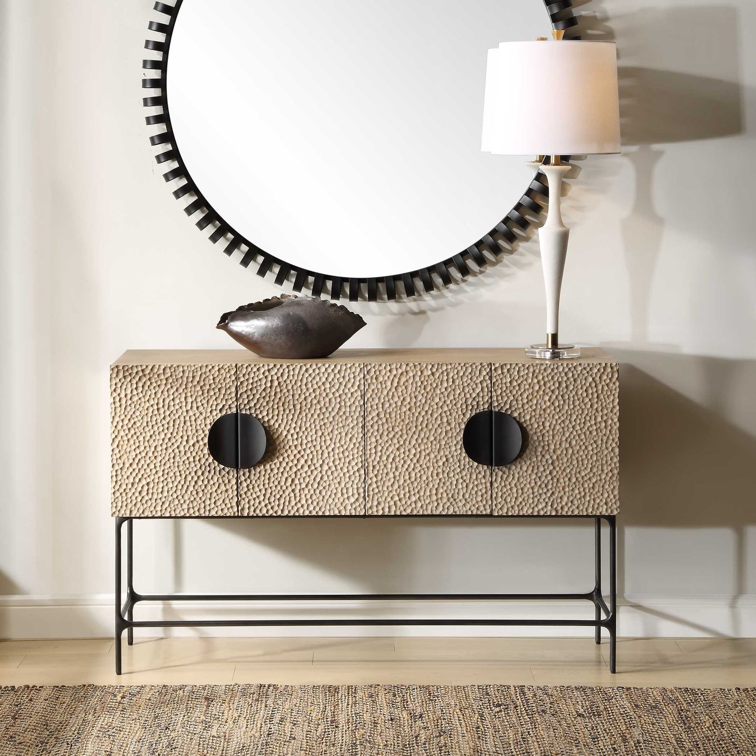 UTTERMOST Lunar 4 Door Cabinet - Cabinets & Bar