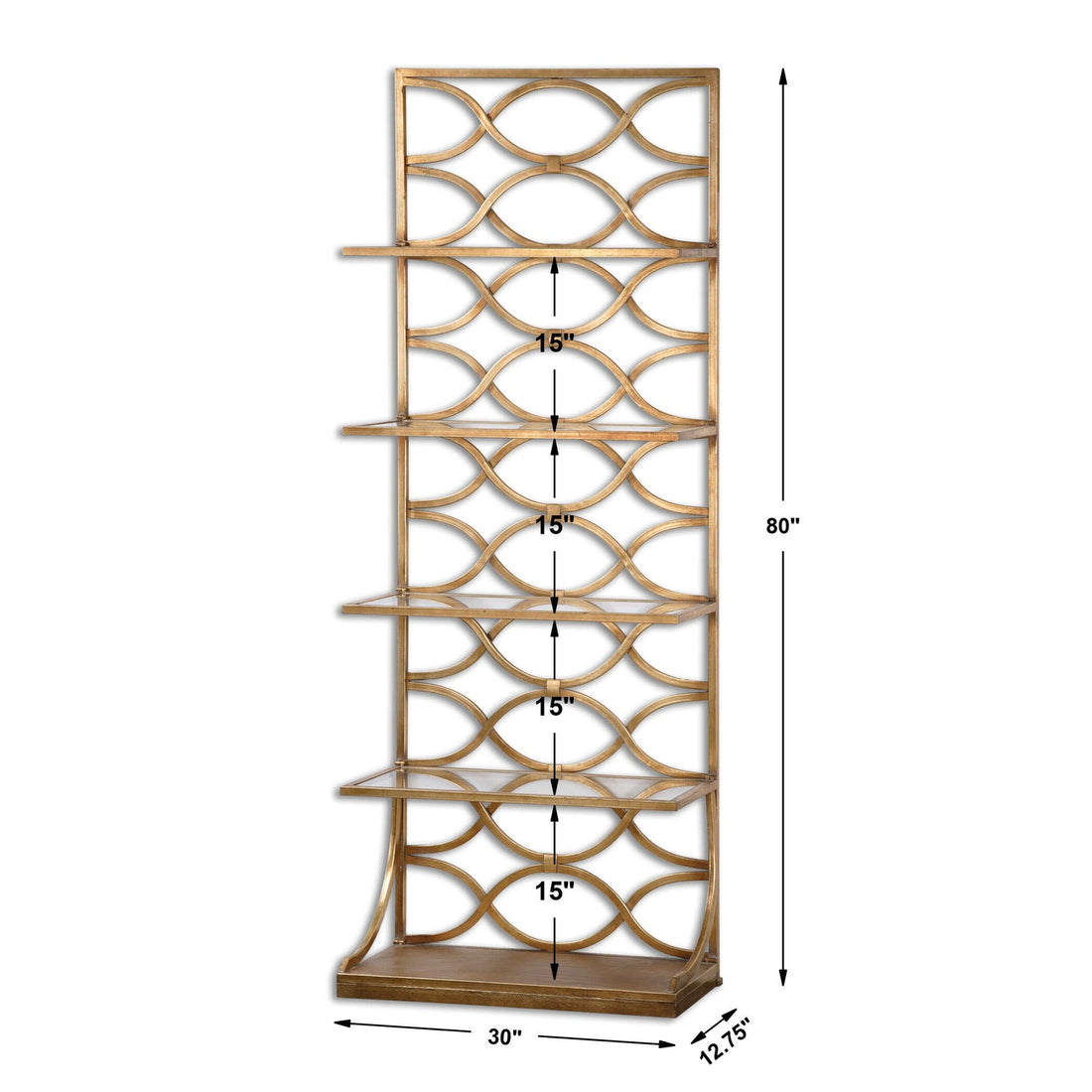 UTTERMOST Lashaya Etagere - Cabinets & Bar