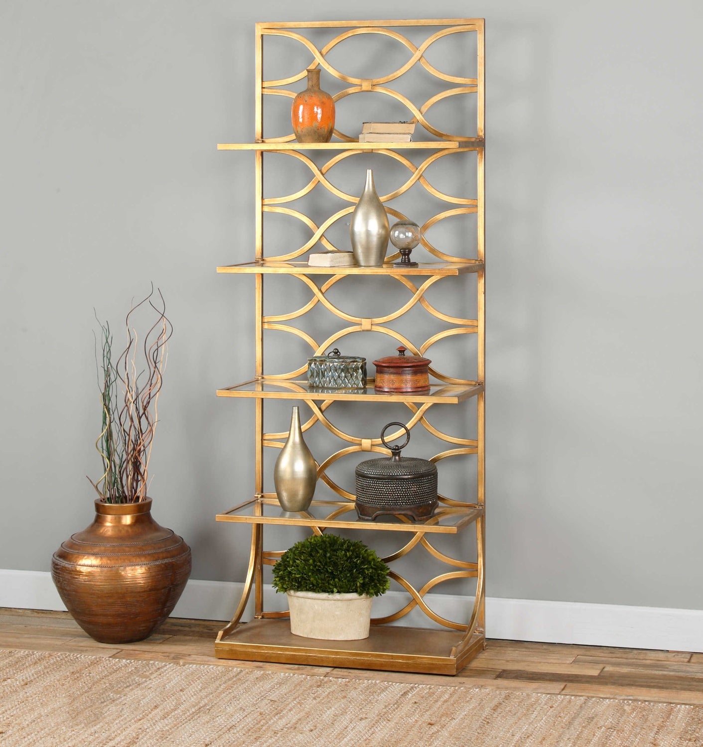 UTTERMOST Lashaya Etagere - Cabinets & Bar