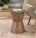 UTTERMOST Cutler Drum Shaped Accent Table - Side