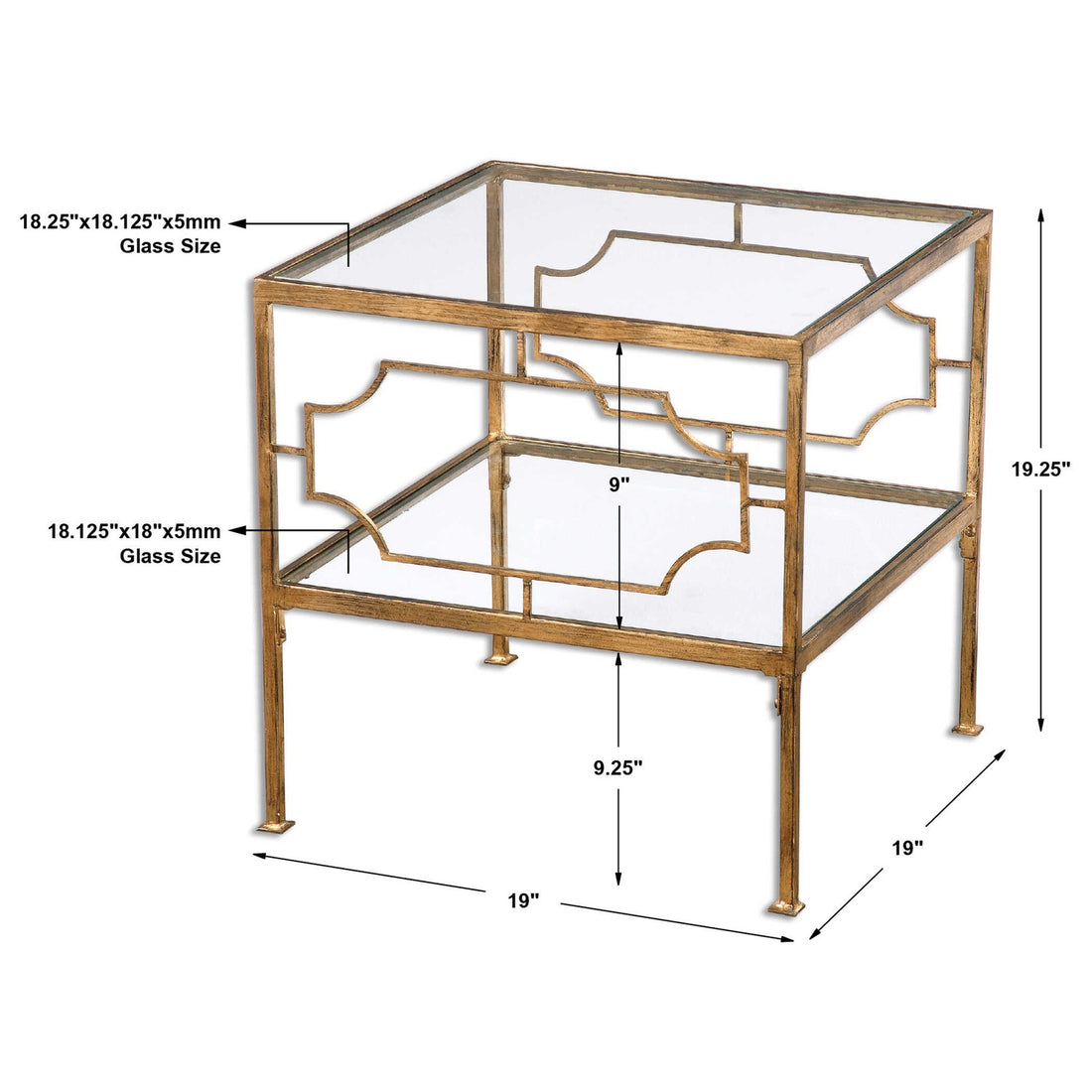 UTTERMOST GENELL CUBE TABLE - Side