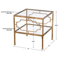 UTTERMOST GENELL CUBE TABLE - Side