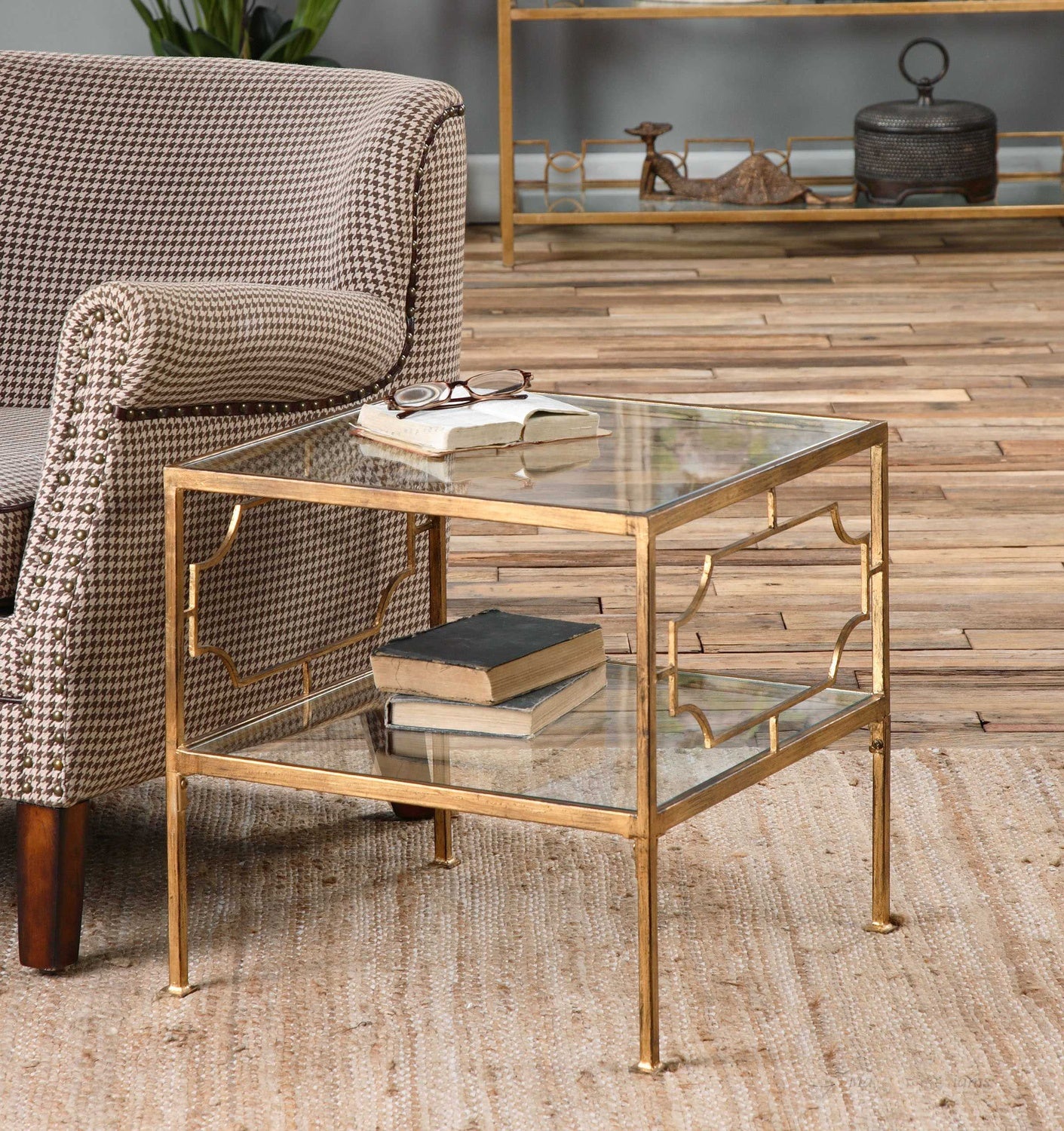 UTTERMOST GENELL CUBE TABLE - Side