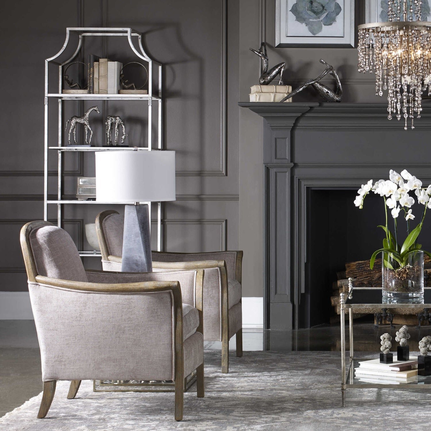UTTERMOST Aurelie Etagere - Cabinets & Bar