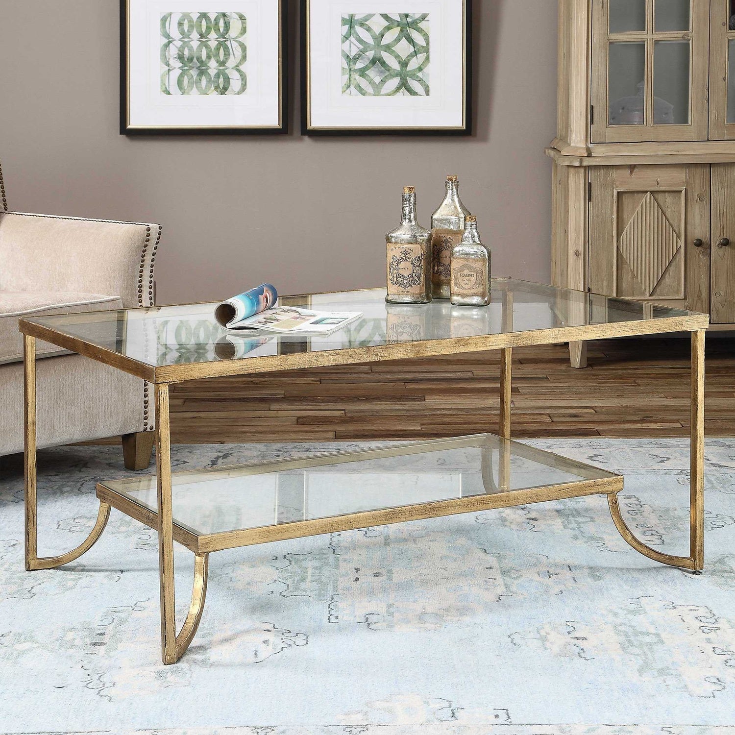 UTTERMOST KATINA LEAF COFFEE TABLE - Coffee