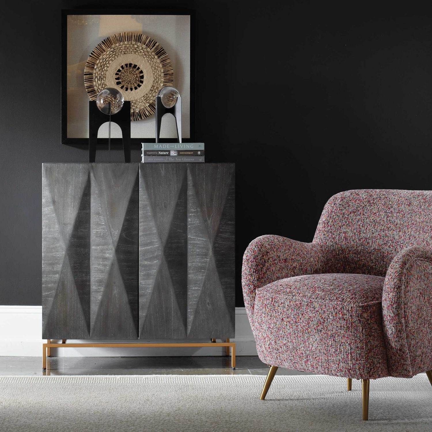 UTTERMOST MARICO 2 DOOR MINDI CABINET - Cabinets & Bar