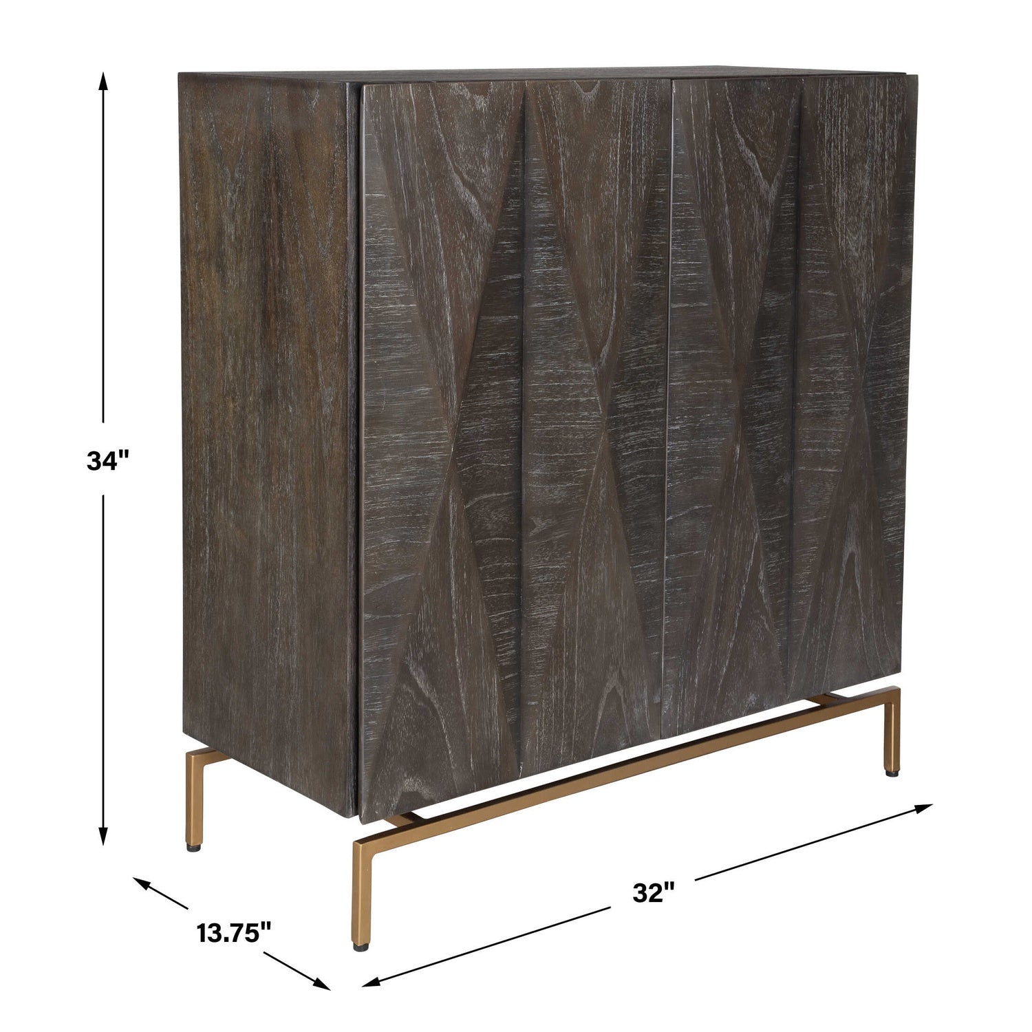 UTTERMOST MARICO 2 DOOR MINDI CABINET - Cabinets & Bar