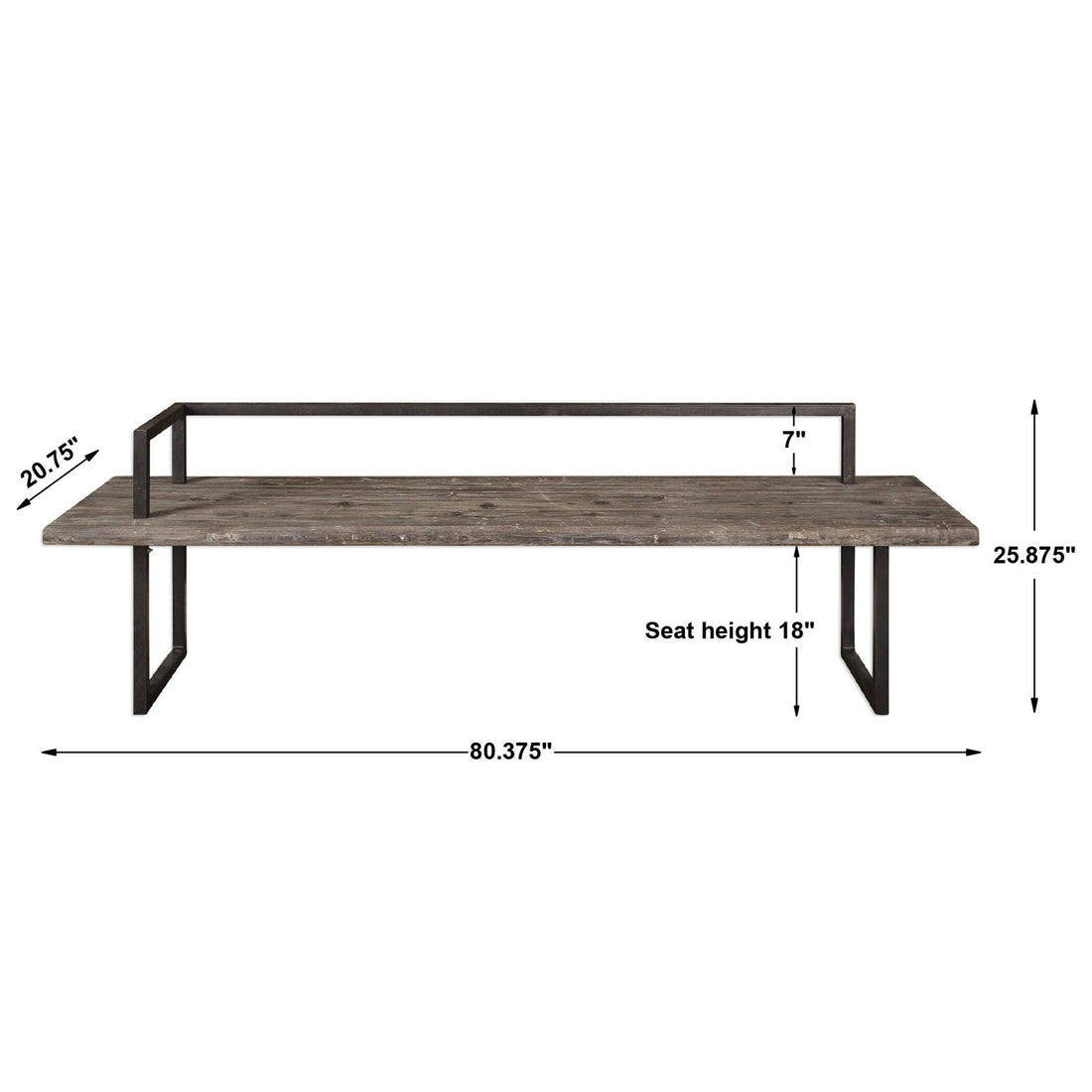 UTTERMOST HERBERT BENCH - Benches, Ottoman, Stools