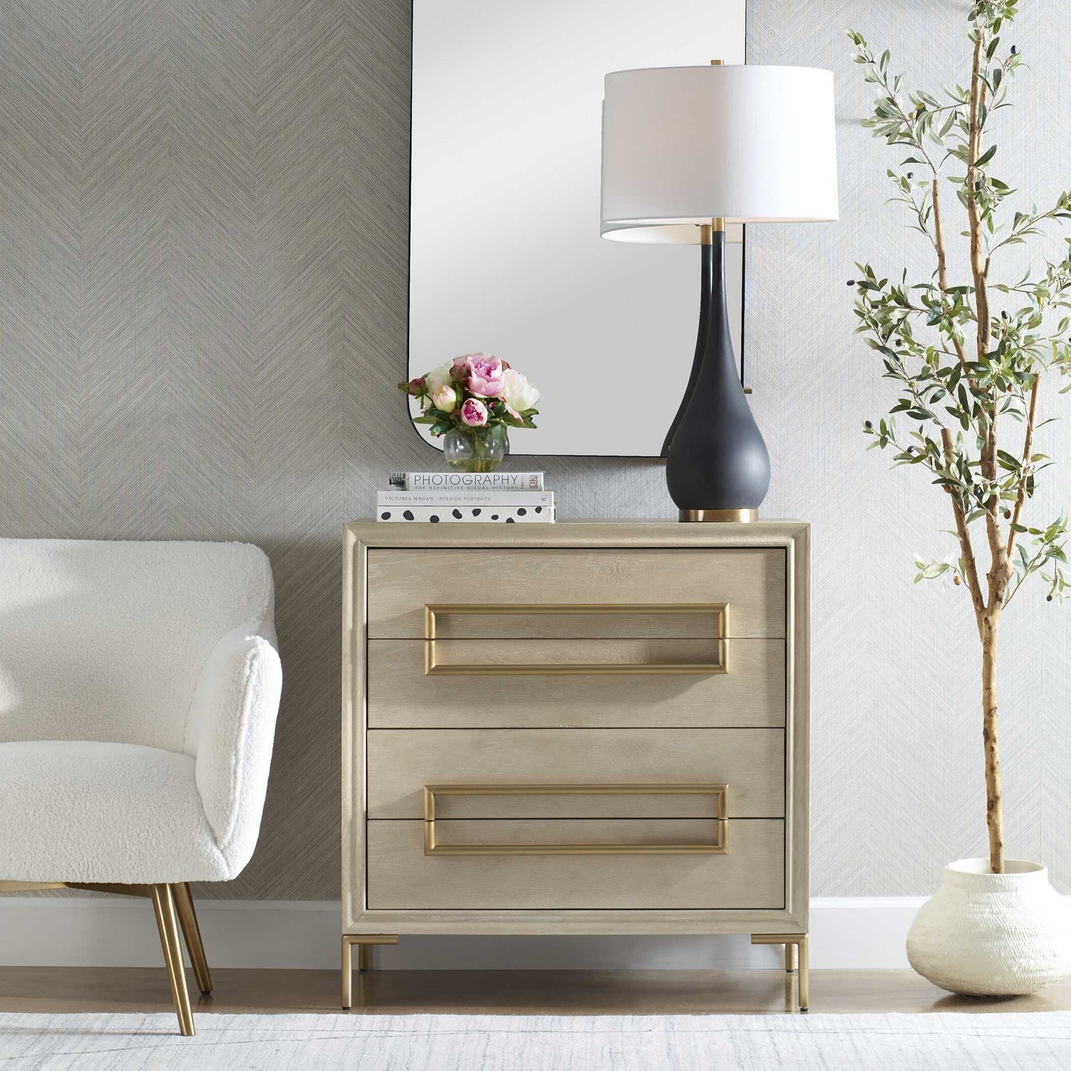 UTTERMOST ALESSIA ACCENT CHEST - Benches, Ottoman, Stools
