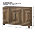 UTTERMOST Layton Geometric Console Cabinet - Consoles