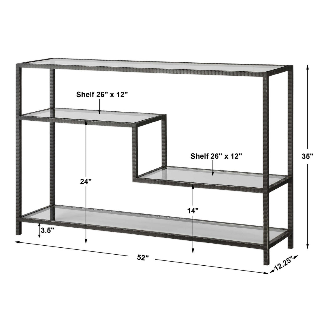 UTTERMOST LEO INDUSTRIAL CONSOLE TABLE - Consoles