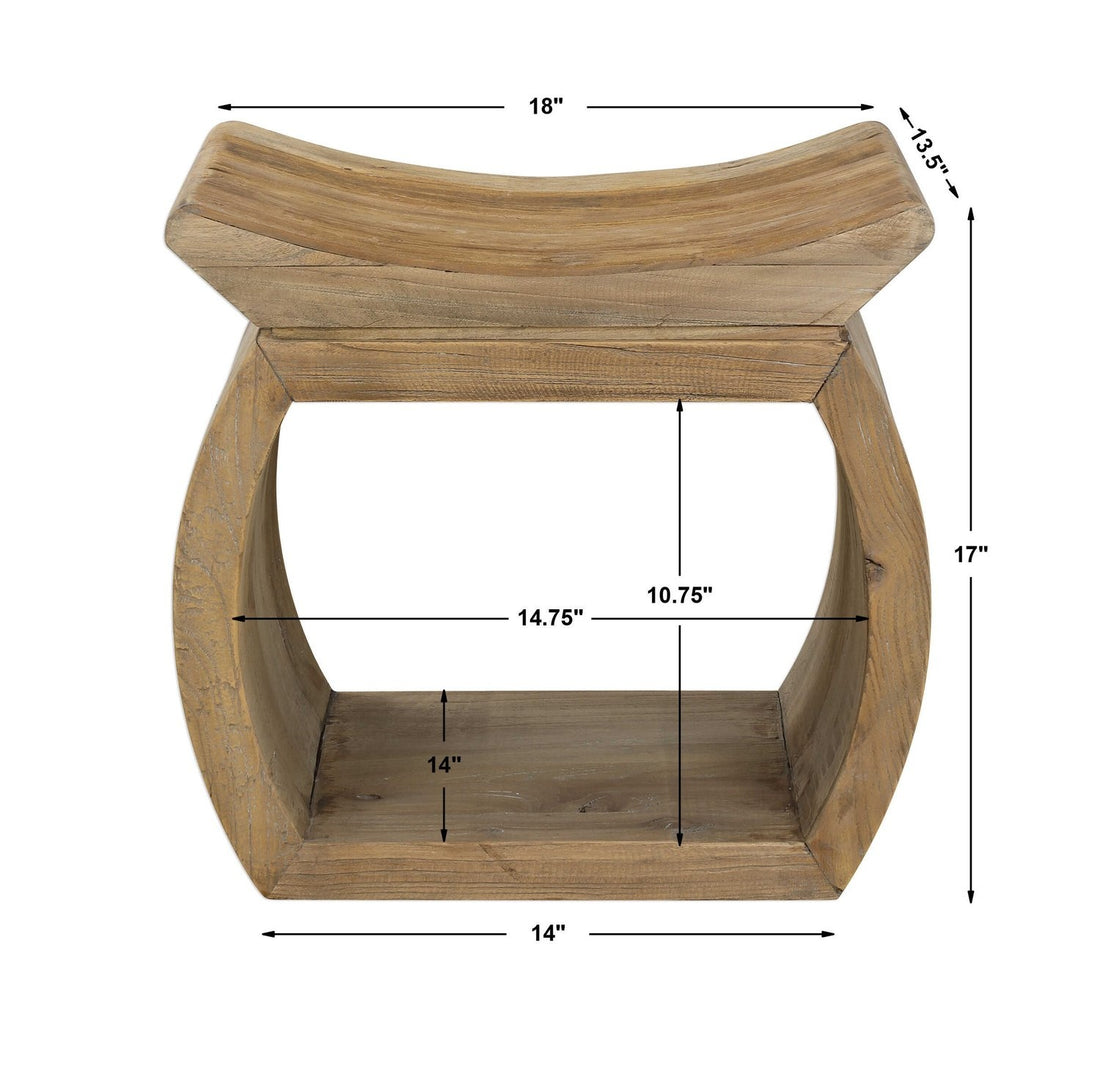 UTTERMOST CONNOR ACCENT STOOL - Benches, Ottoman, Stools