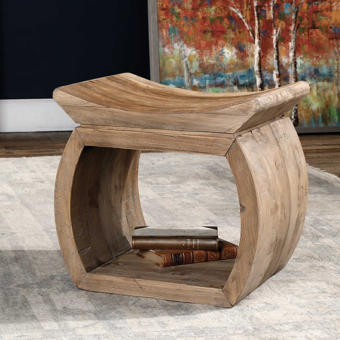UTTERMOST CONNOR ACCENT STOOL - Benches, Ottoman, Stools