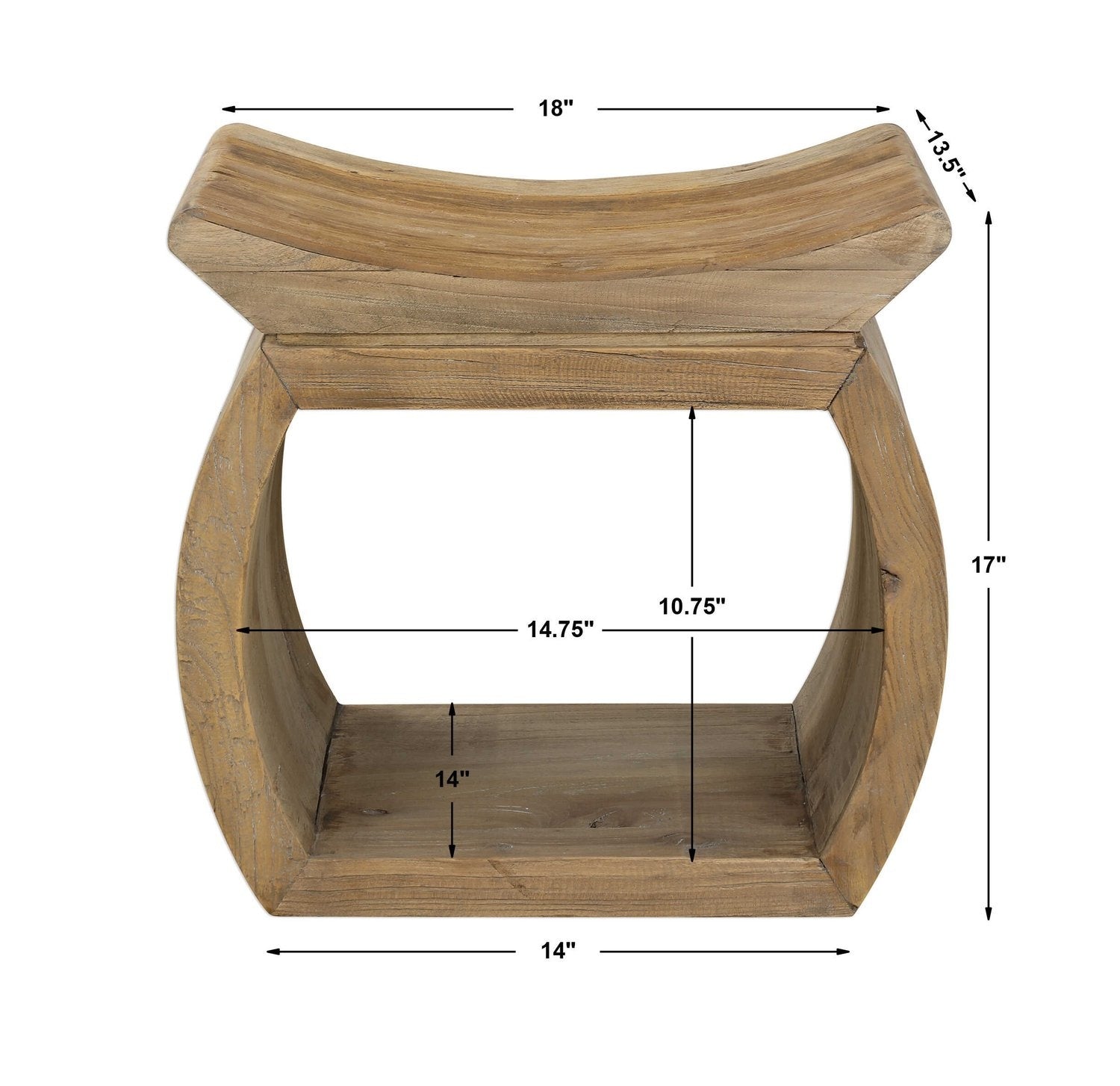 UTTERMOST CONNOR ACCENT STOOL - Benches, Ottoman, Stools