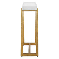 UTTERMOST MIDAS THICK CRYSTAL ACCENT TABLE - Side