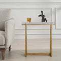 UTTERMOST Midas Thick Crystal Accent Table - Side