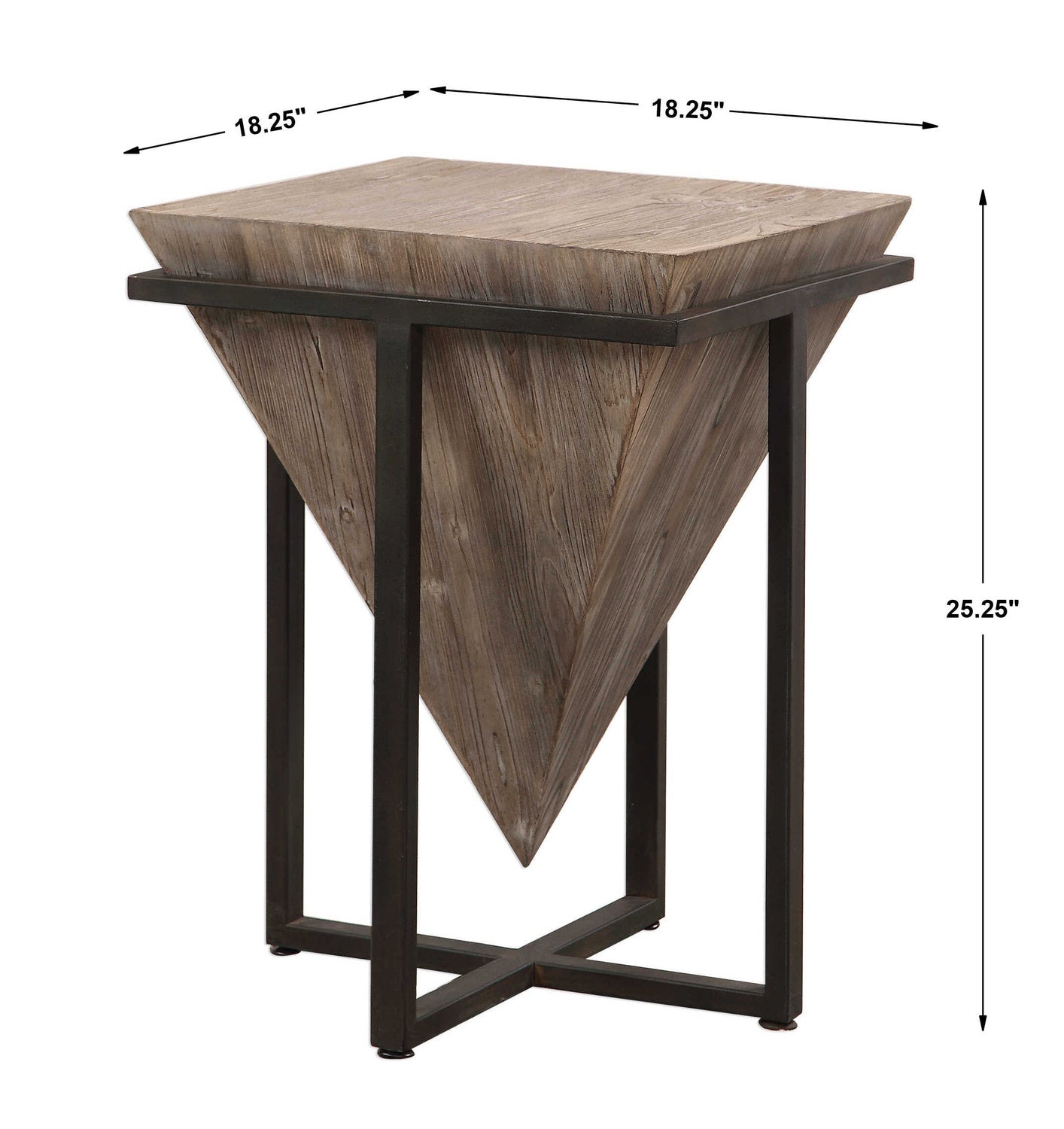 UTTERMOST BERTRAND ACCENT TABLE - Side