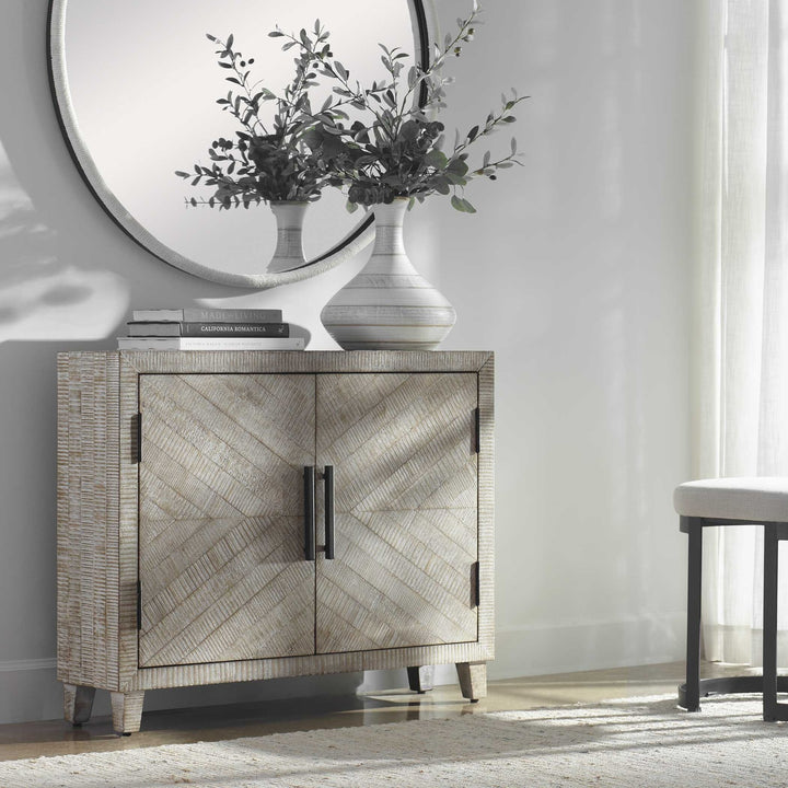 UTTERMOST ADALIND WASHED ACCENT CABINET - Cabinets & Bar
