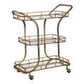 UTTERMOST STASSI SERVING CART - Cabinets & Bar