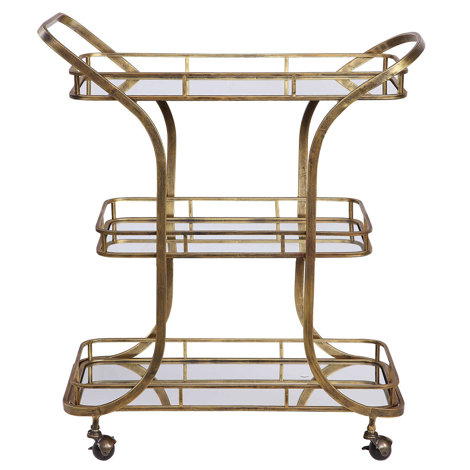 UTTERMOST STASSI SERVING CART - Cabinets & Bar