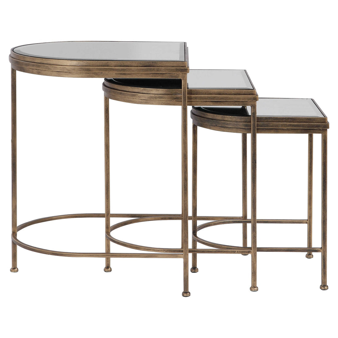 UTTERMOST India Nesting Tables Set Of 3 - Side