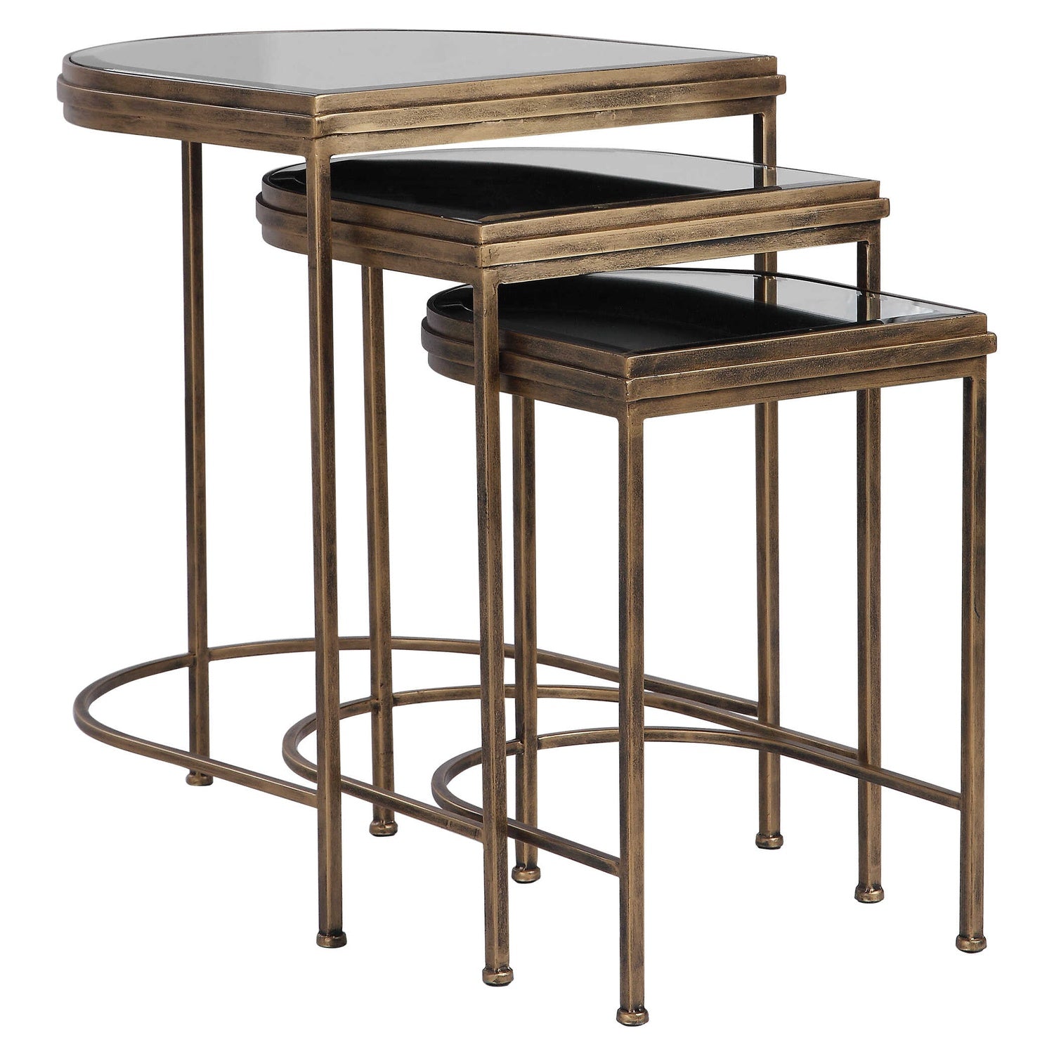 UTTERMOST India Nesting Tables Set Of 3 - Side