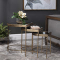 UTTERMOST India Nesting Tables Set Of 3 - Side