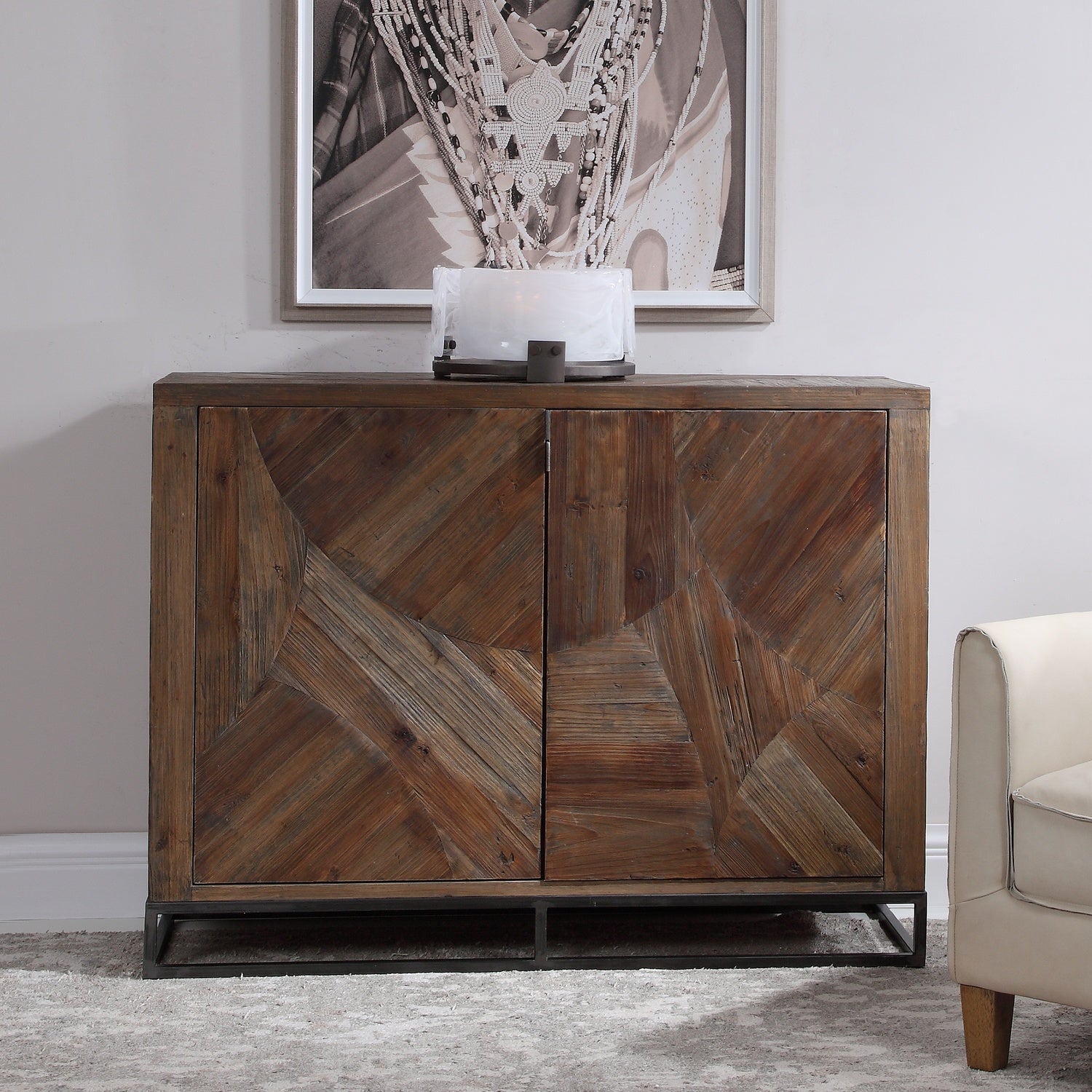 UTTERMOST Evros 2 Door Cabinet - Cabinets & Bar