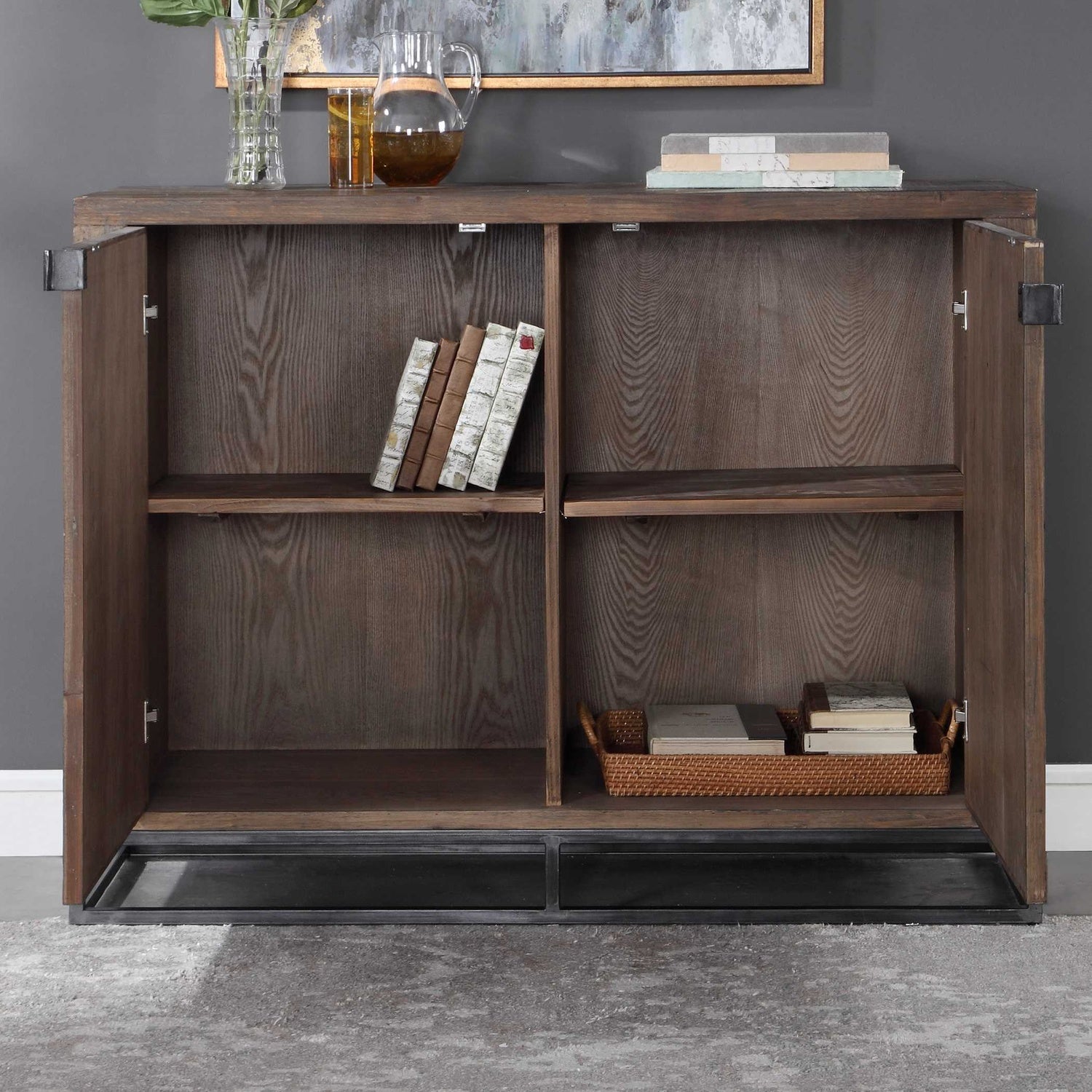 UTTERMOST Evros 2 Door Cabinet - Cabinets & Bar