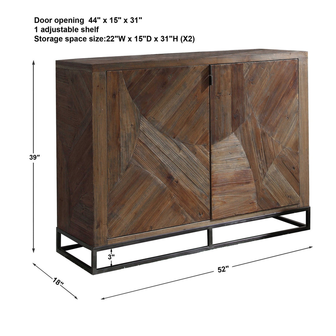 UTTERMOST EVROS 2 DOOR CABINET - Cabinets & Bar