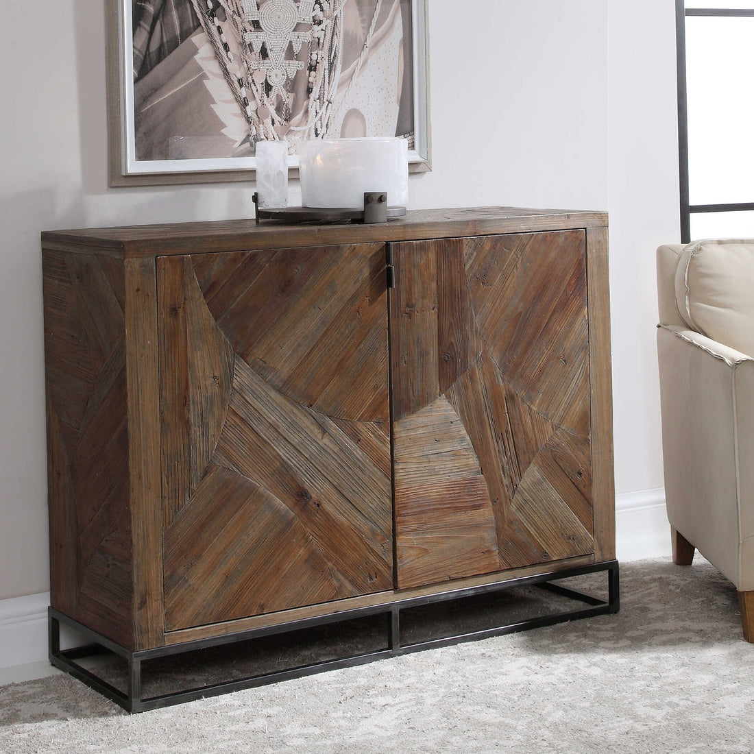 UTTERMOST Evros 2 Door Cabinet - Cabinets & Bar