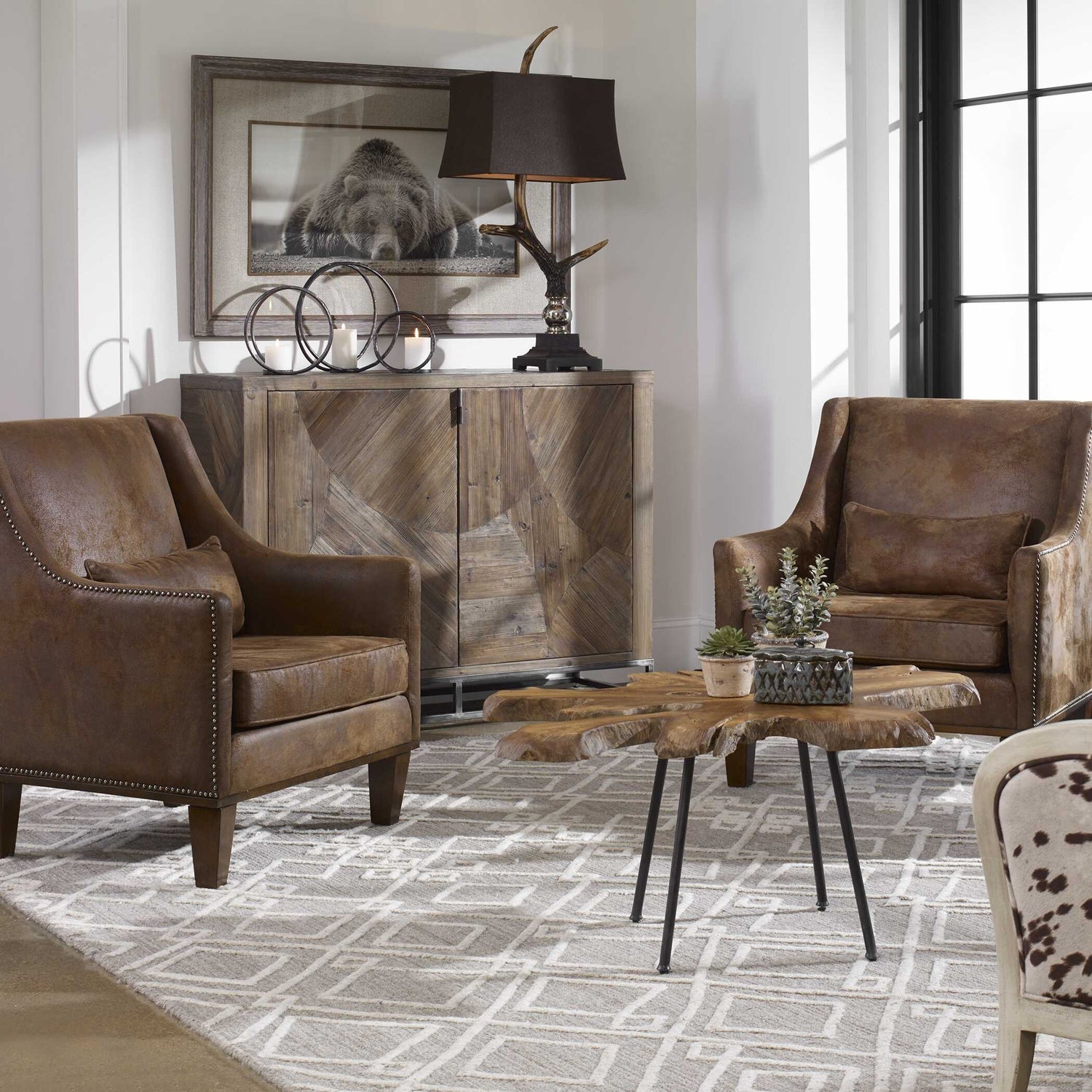 UTTERMOST Evros 2 Door Cabinet - Cabinets & Bar