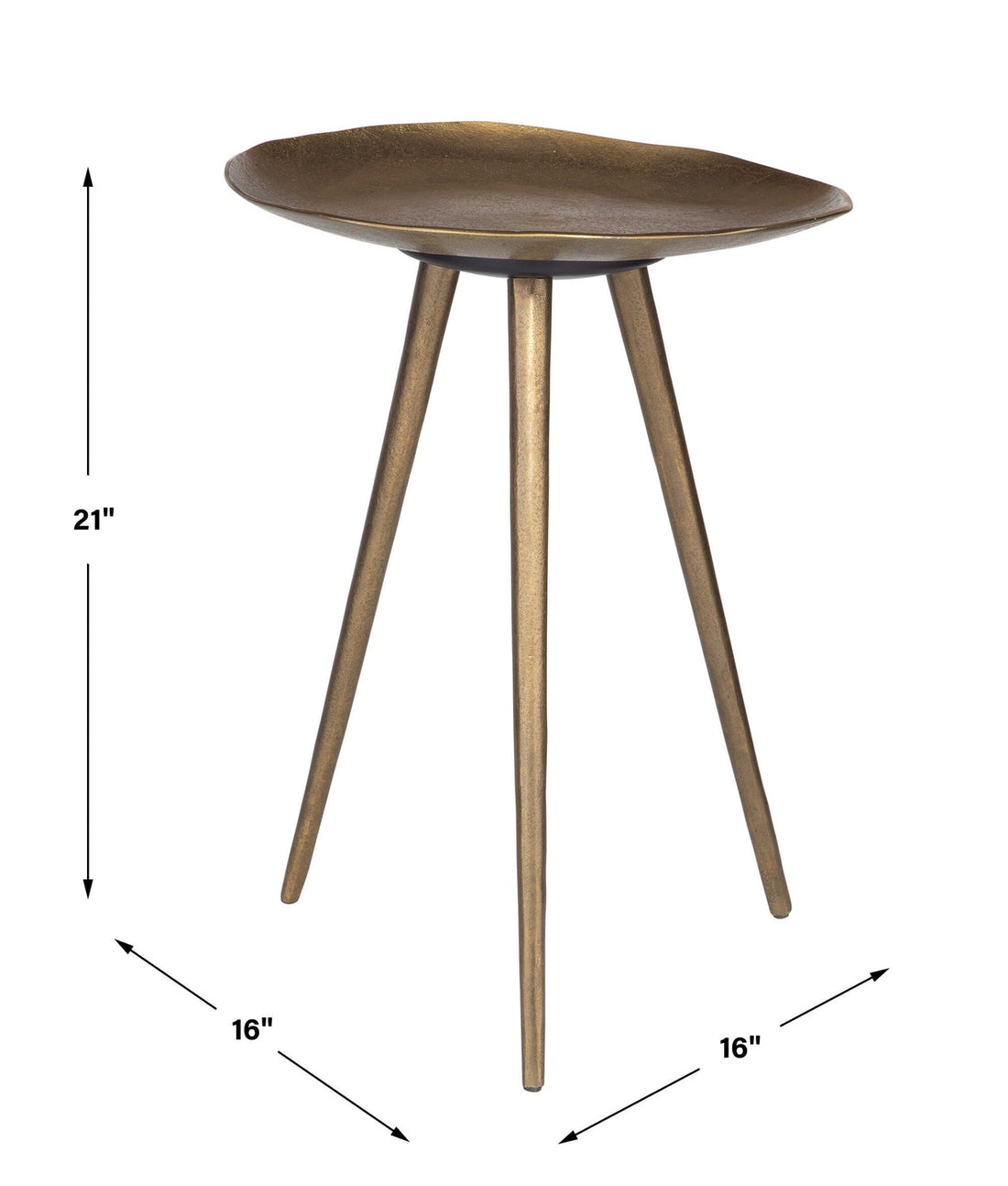 UTTERMOST Lily Pad Accent Table - Side