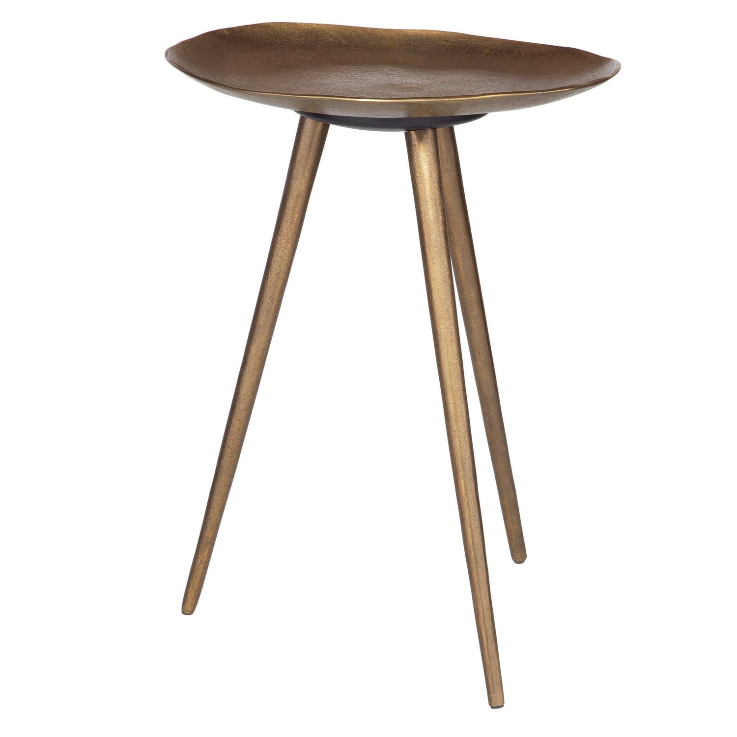 UTTERMOST LILY PAD ANTIQUE ACCENT TABLE - Side