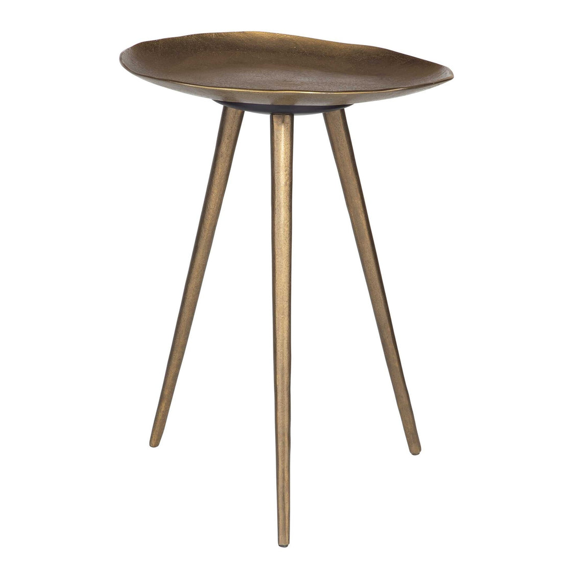 UTTERMOST LILY PAD ANTIQUE ACCENT TABLE - Side