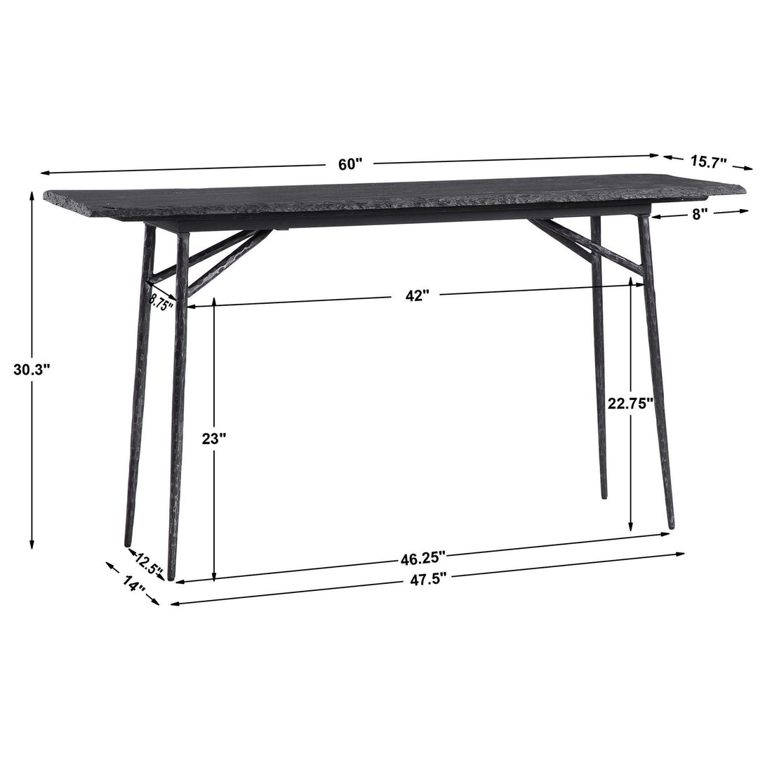 UTTERMOST KADUNA SLATE CONSOLE TABLE - Consoles