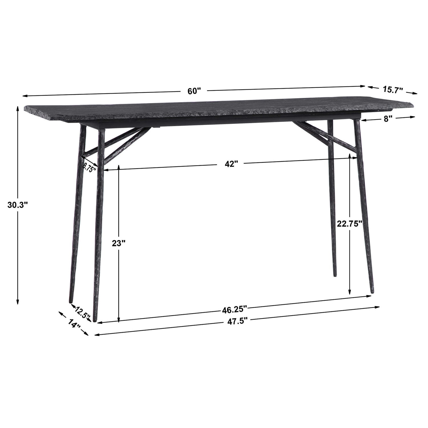 UTTERMOST KADUNA SLATE CONSOLE TABLE - Consoles