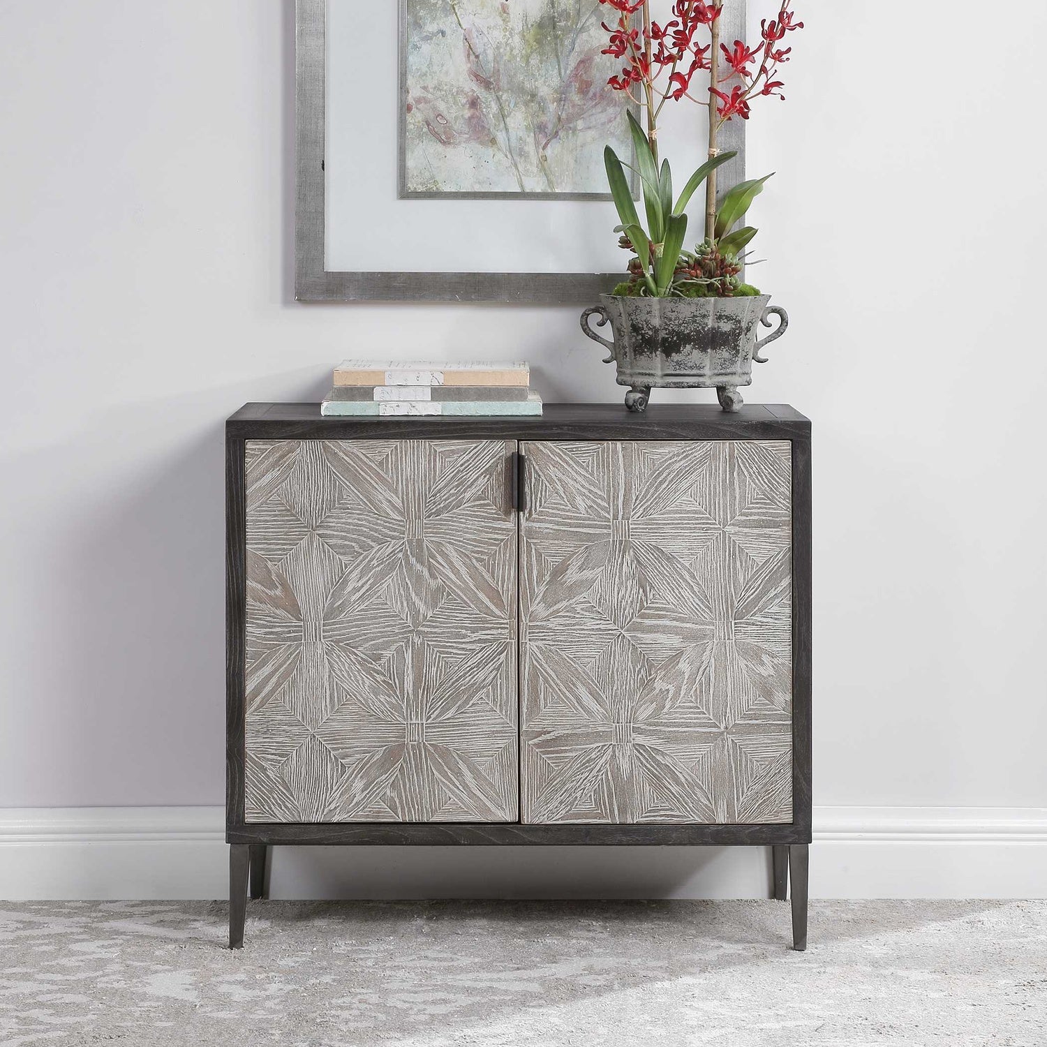 UTTERMOST LAURENTIA 2 DOOR ACCENT CABINET - Cabinets & Bar