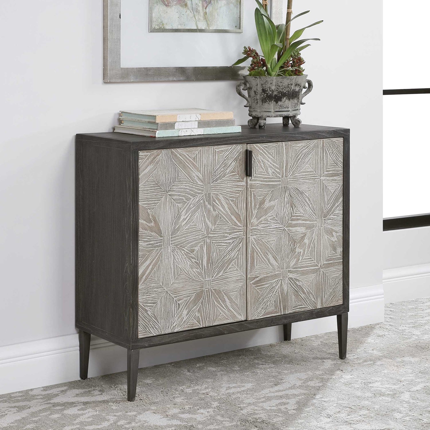 UTTERMOST LAURENTIA 2 DOOR ACCENT CABINET - Cabinets & Bar
